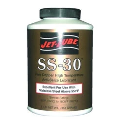 SS-30 High Temperature Anti-Seize & Gasket Compound, 1 Lb Brush Top Can - Jet-Lube 12504
