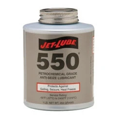 550 Nonmetallic Anti-Seize Compound, 1 Lb Brush Top Can (12 CS) - Jet-Lube 15504