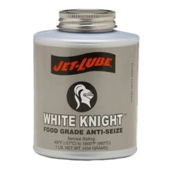 White Knight Food Grade Anti-Seize Compound, 1 Lb Brush Top Can (12 CN) - Jet-Lube 16404