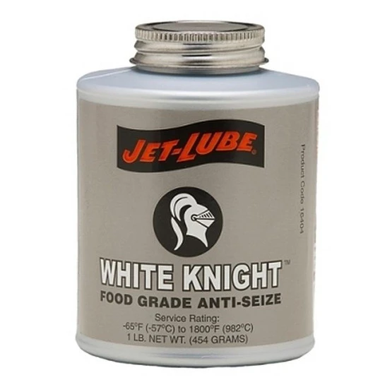 White Knight Food Grade Anti-Seize Compound, 1 Lb Brush Top Can (12 CN) - Jet-Lube 16404