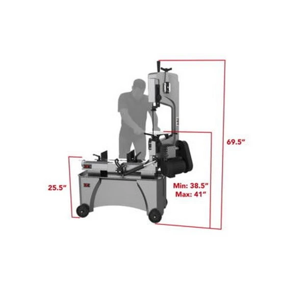 Jet 414560 Hvbs-712d, 7" X 12" Deluxe Horizontal / Vertical Bandsaw - Image 2