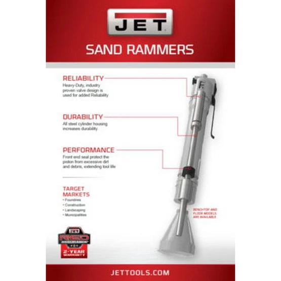 Jet 550603 Jct-1603, Floor Sand Rammer / Backfill Tamper - Image 3