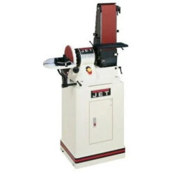 Jet 708597K Jsg-96cs, 6" X 48" Belt / 9" Disc Sander With Closed Stand, 3/4hp 1ph, 115v